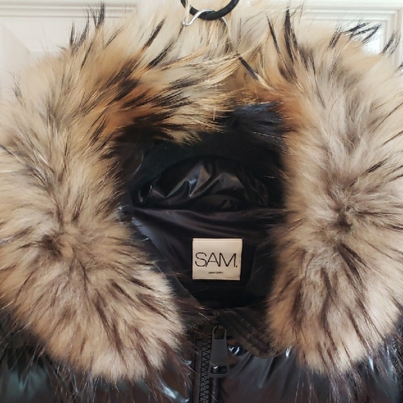 SAM. "Blake" Down Puffer Jacket with Real Fox Fur Hood || NWOT || Size Medium - Picture 11 of 15